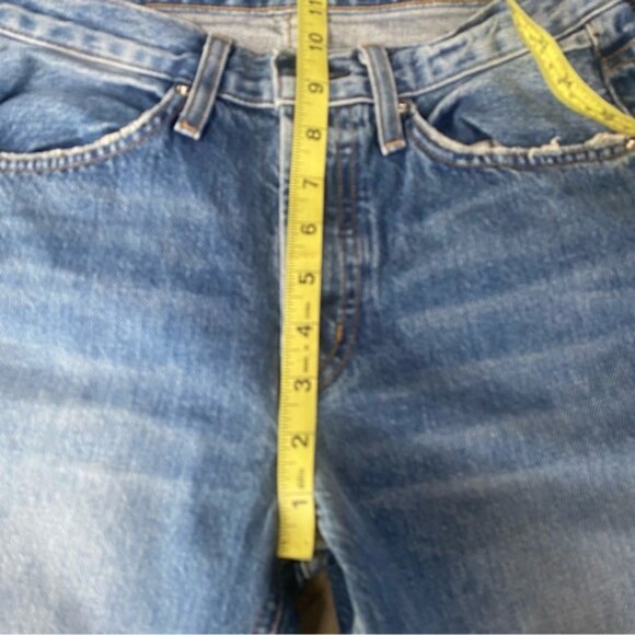 EDWIN Chrissy flare jeans frayed hem 28 / 6 in Rumour Anthropologie Free People - Picture 5 of 10